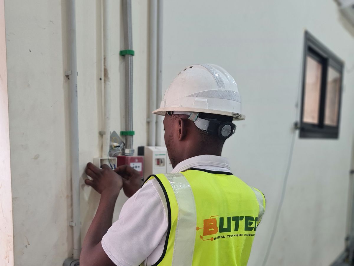 BUTEC technician working on a fire protection system