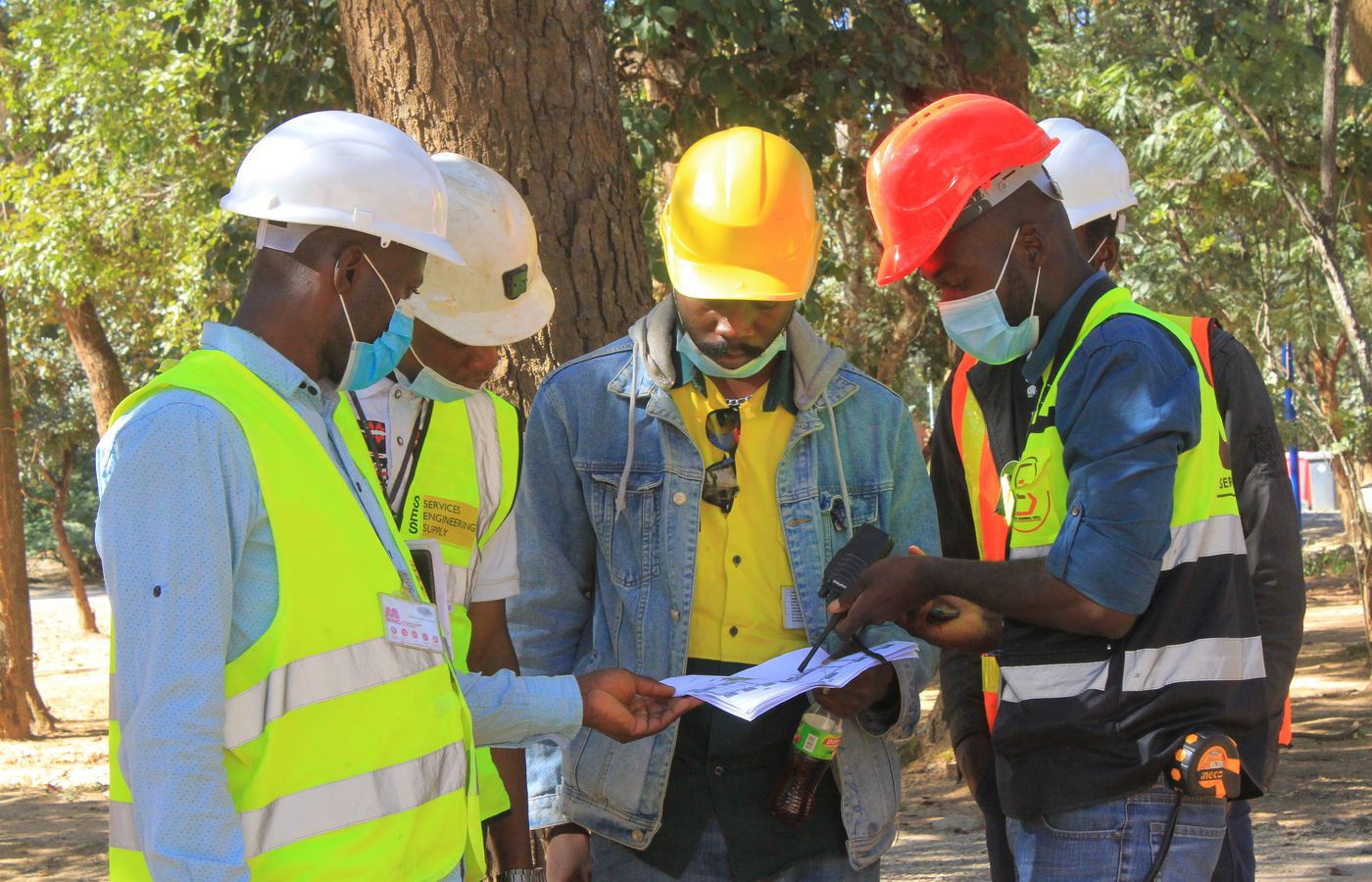 BUTEC team at the Kinsevere mine site