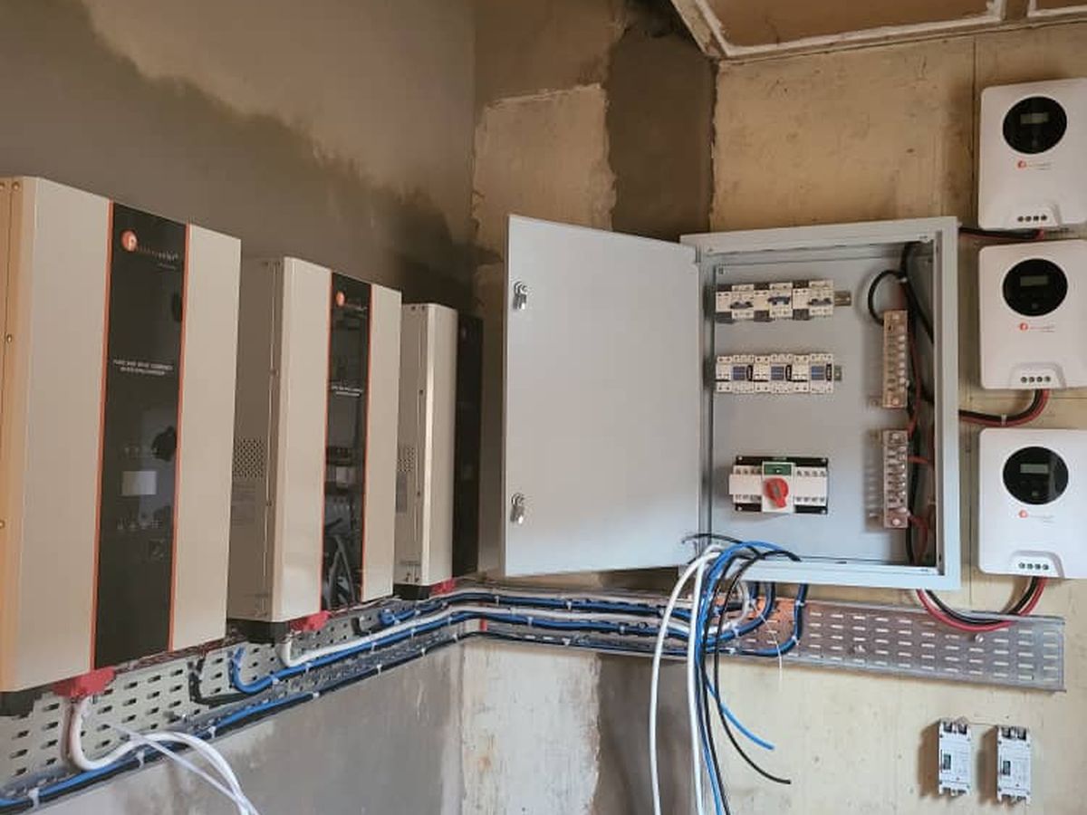 Distribution board of a solar installation