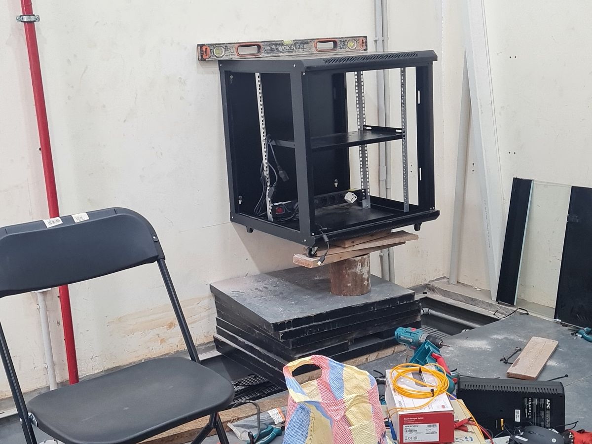 Network cabinet installed by BUTEC