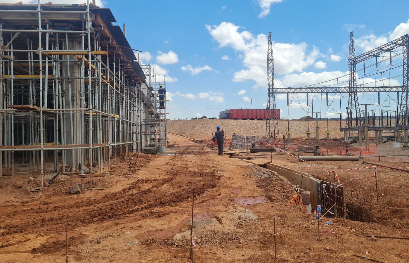 Statcom substation: building construction