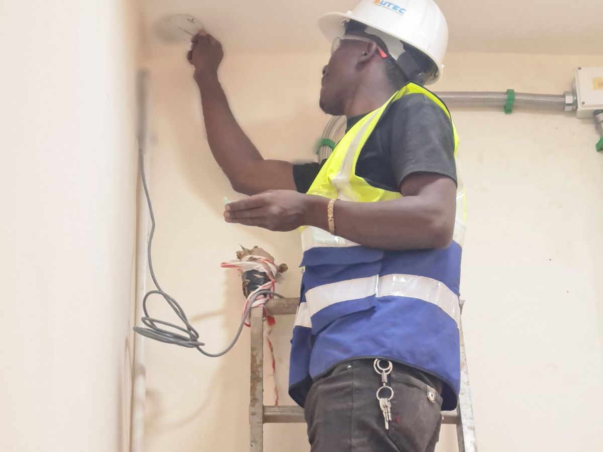 BUTEC technician on an electrical job